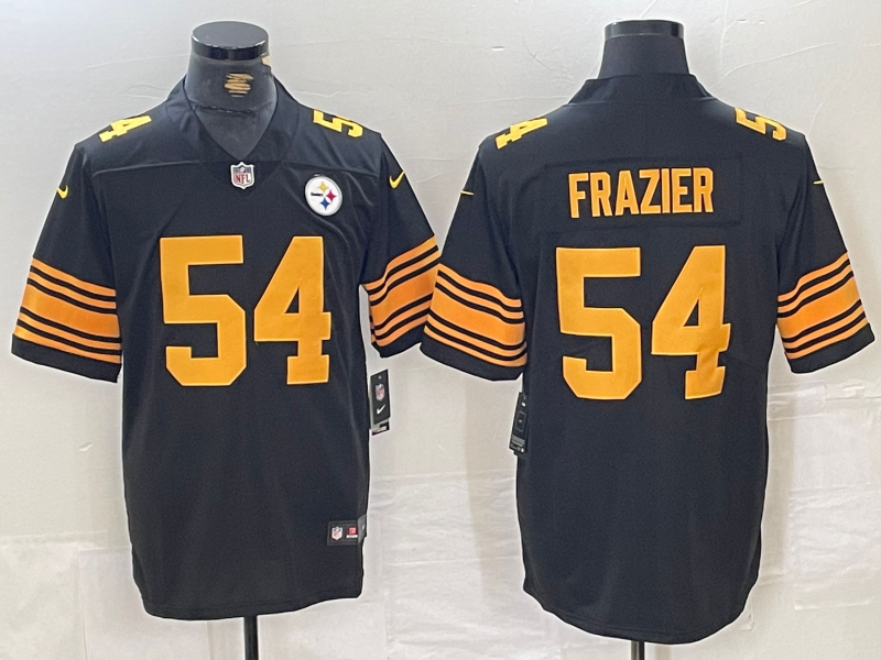 Men's Pittsburgh Steelers Zach Frazier #54 Black Alternate Jersey